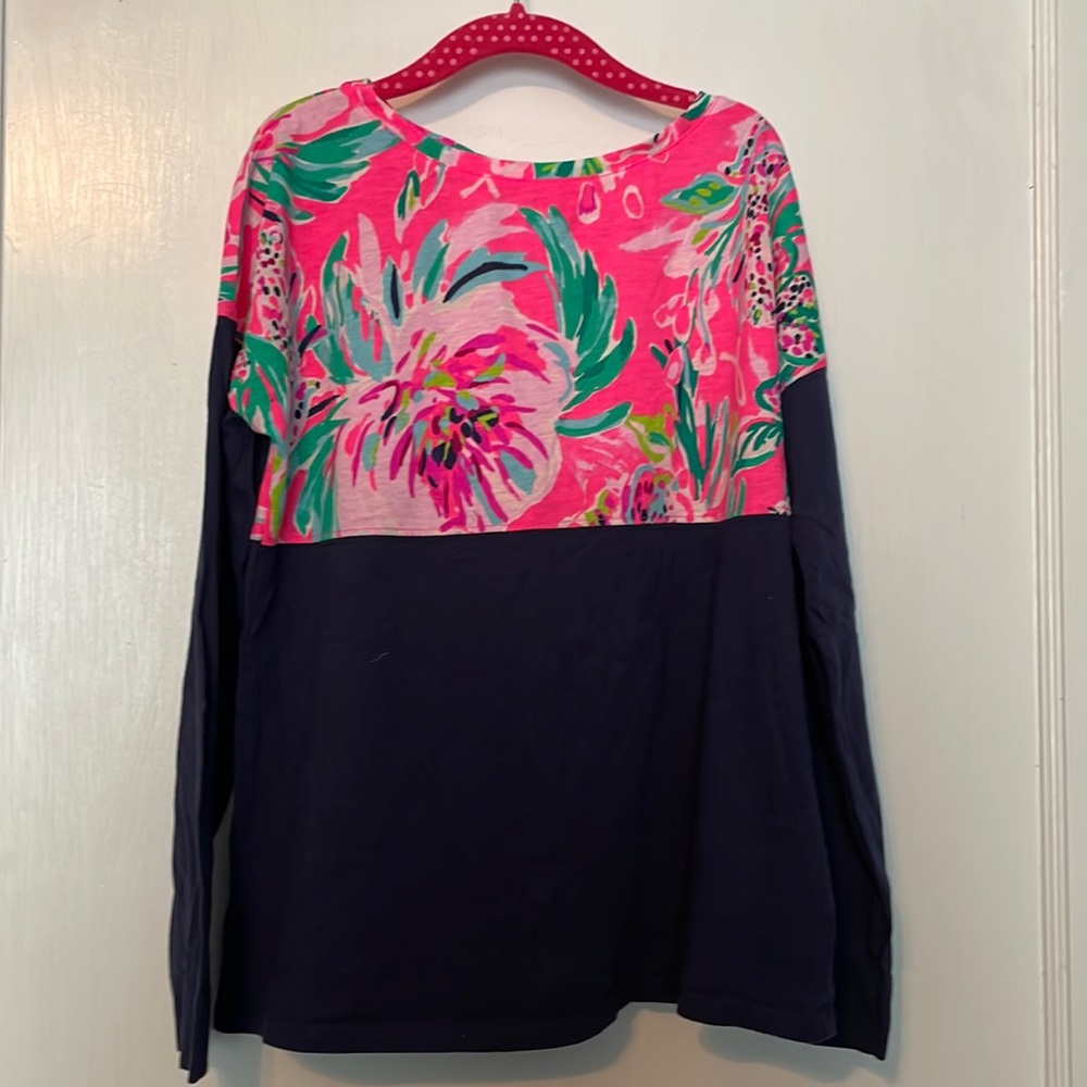 Girls Lilly Pulitzer long sleeve top, size L (8-10)